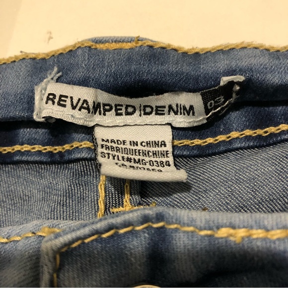 Revamped Denim Jeggings Size 3 - Picture 3 of 6